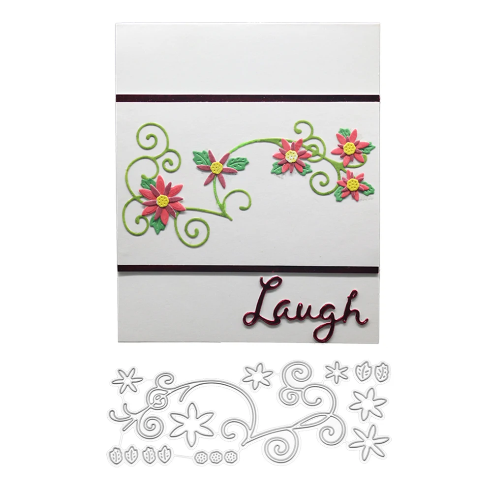 Flower Lace Border Art Paper Embossing Die Cards Cut Dies Stencil for Photo Album Scrapbooking DIY Decoration | Дом и сад