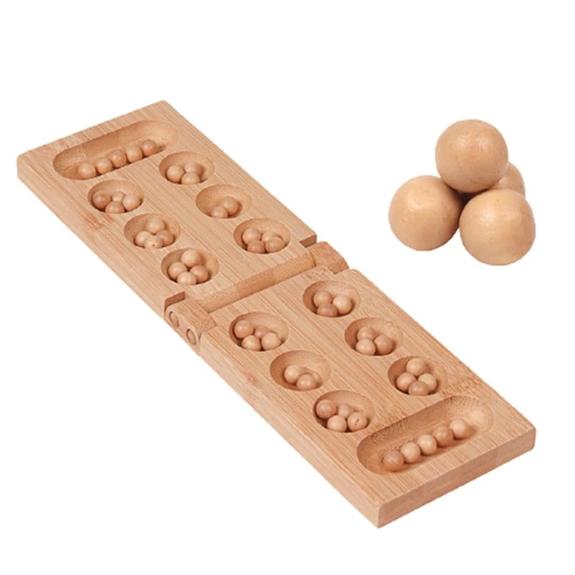 Mancala jogos de tabuleiro jogo de xadrez africano dobrável xadrez