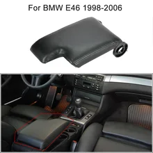 Car Center Console Armrest Fiber Leather Cover Replacement Kit for BMW E46 1998-2006 Car Armrest Automotive Interior Accessories