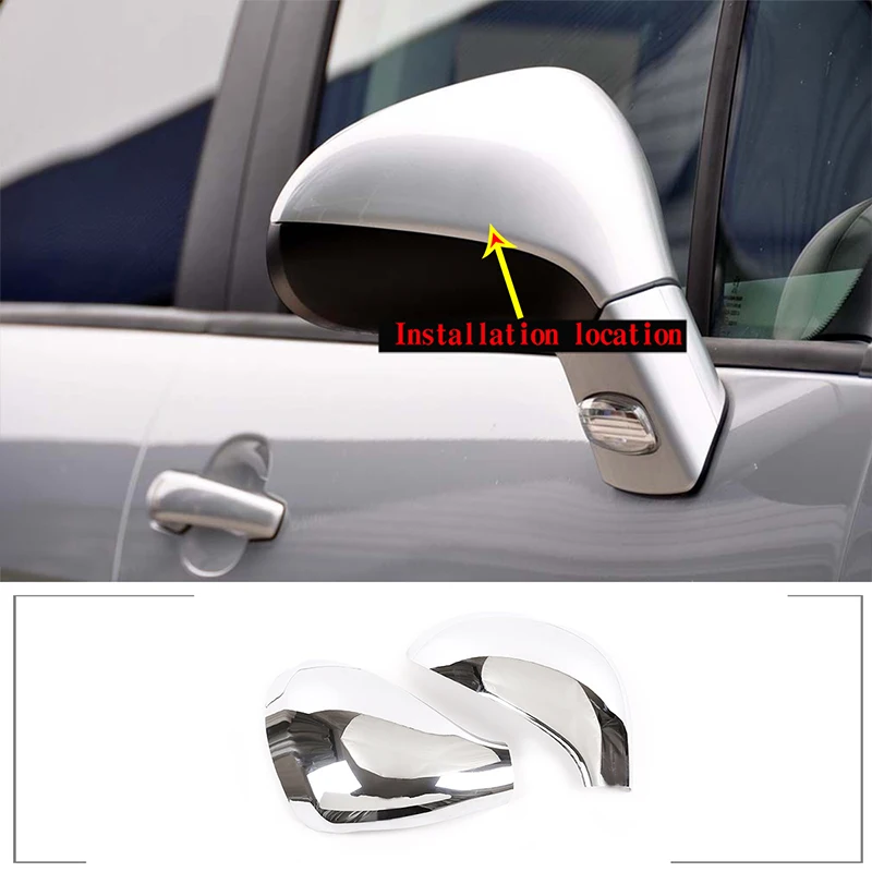 

Для Peugeot 207 308 Peugeot 2006-2014 ABS Яркий серебряный Чехол для автомобильного внешнего зеркала декоративная наклейка автомобильные аксессуары