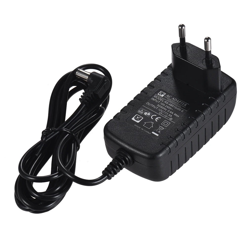 12V 1.5A AC Мощность адаптер для Viltrox L116T L116B L132T L132B VL-162T светодиодный видео свет 100-240V широкий Напряжение