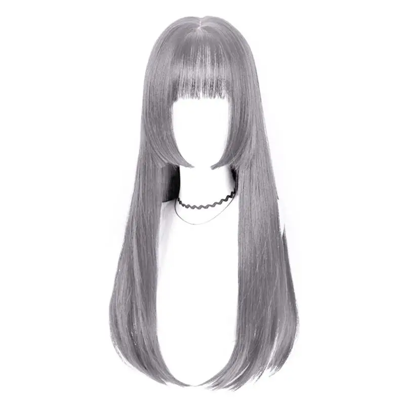Аниме косплей парик принцесса Цзи фа срезанный длинный прямой термостойкий костюм