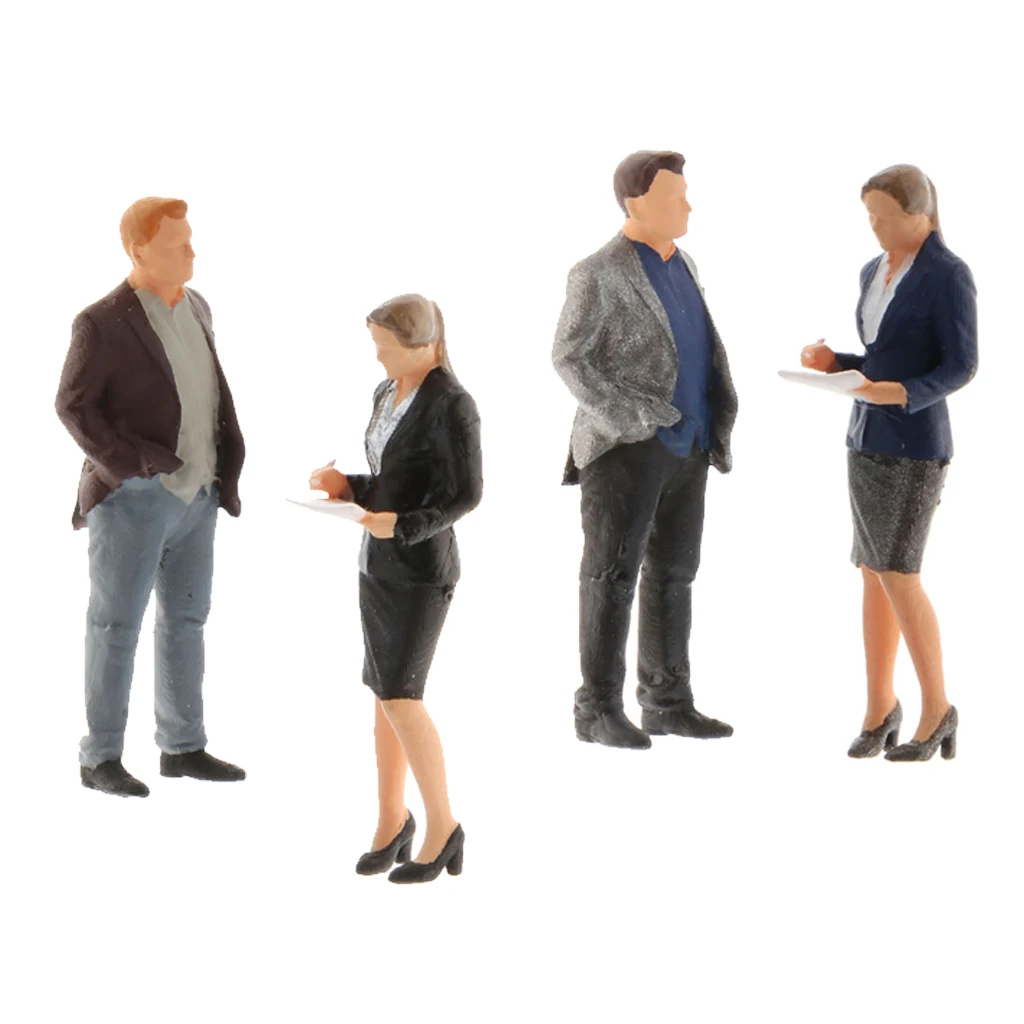 1/64 Scale Resin Action Figures Office Workplace Scene Scenario Model Kit Boss and Secretary Character Home Decor