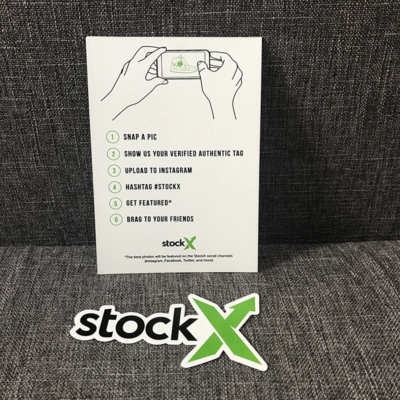 5 компл./лот X зеленый Круговой Тег Rcode в Стикеры флаер карты Аутентичные StockX Пластик Пряжка для обуви аксессуары
