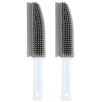 

2Pcs Kitchen Long Handle Cleaning Brush Household Multifunctional Decontamination Brush Cleaning Wiper Brush