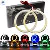 YM E-Lumineux 1 Paire COB 60mm 80mm 120mm 12 v DC Avec Couvercle Halo Anneaux 70mm 90mm 100mm 110mm Ange Angélique Yeux LED Feux De Voiture Auto ► Photo 1/6