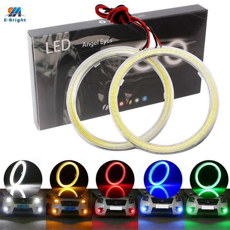 Anillos LED Angel Eyes Para Moto - 80mm (12V, COB) ¡Faros Halógenos Con Estilo Moderno!
