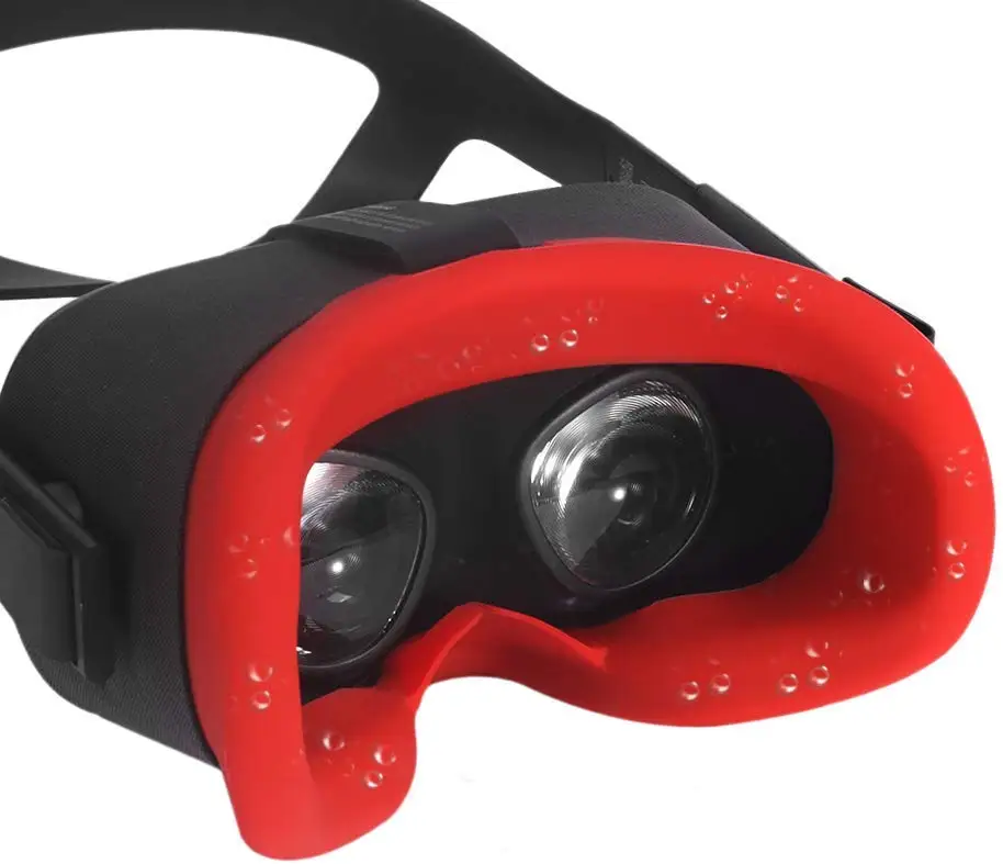Гибкий силиконовый чехол для лица VR Сменный Набор для Oculus Quest все-в-одном VR игровая гарнитура