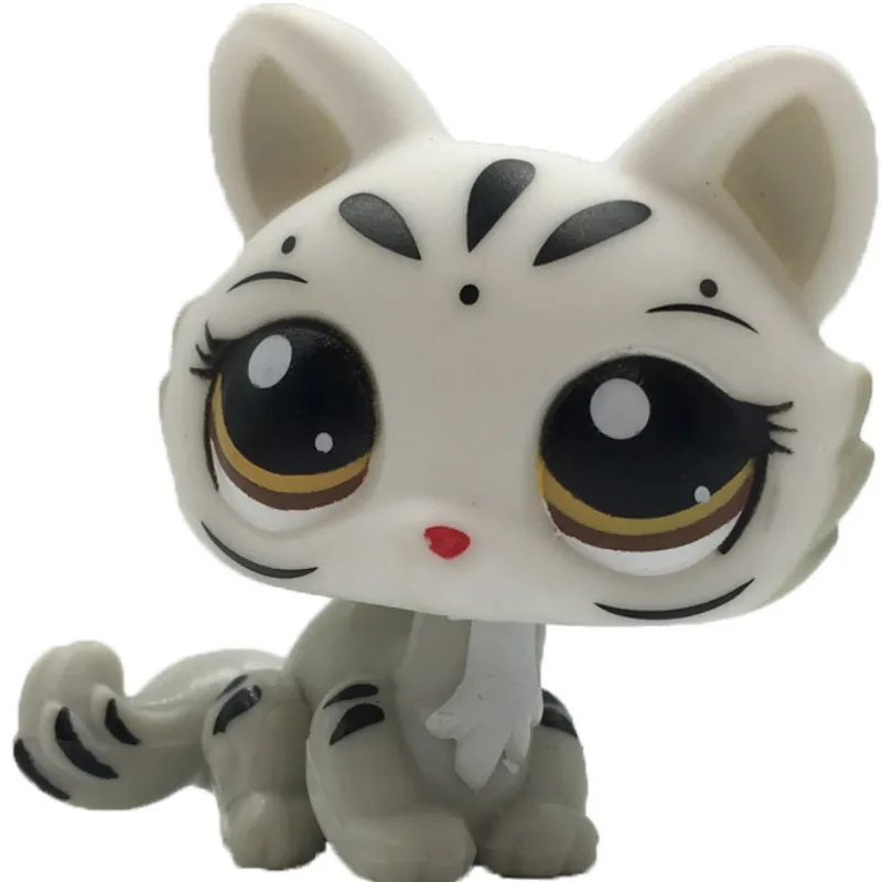 3585 Лпс стоячки кошки игрушки Lps кошка Редкие игрушки для питомцев мини подставки короткие волосы котенок старые Фигурки Коллекция оригинальные маленькие животные - Цвет: 3585