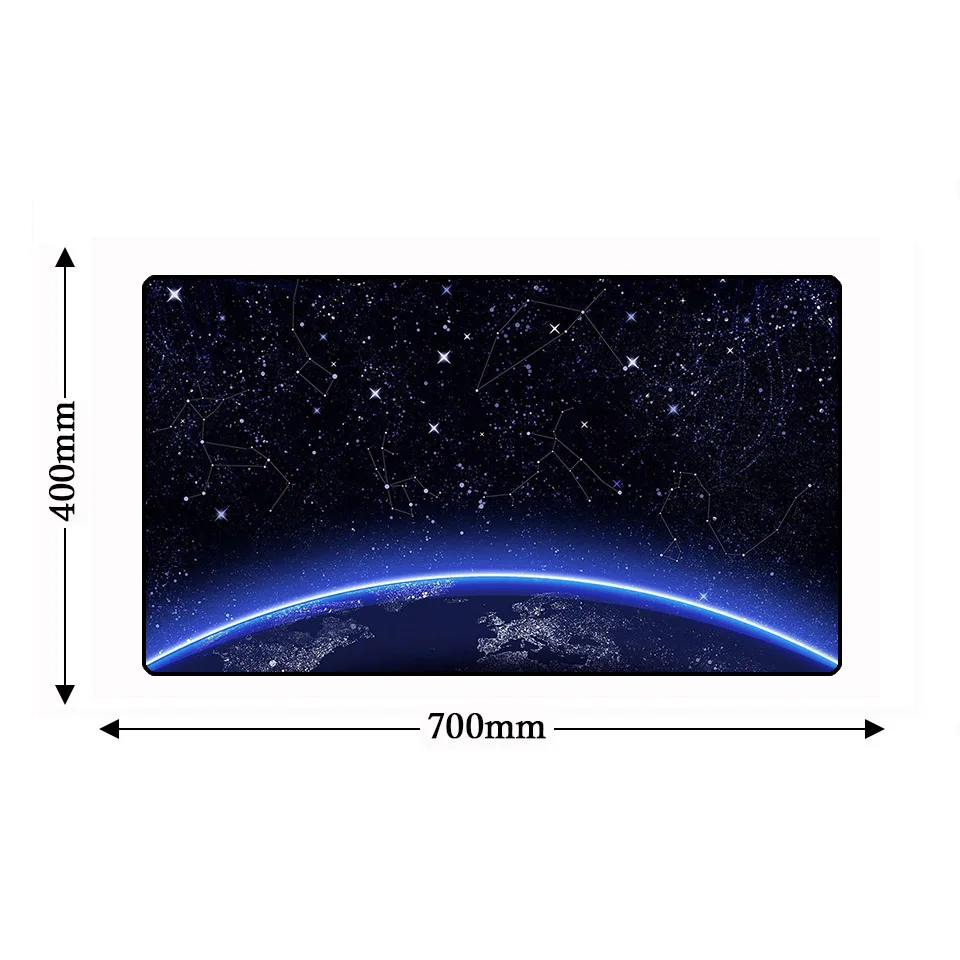 700*400 мм Красочный космический игровой компьютерный коврик для мыши, настольные коврики из натурального каучука, игровой прямоугольный фиксирующий край, ноутбук для геймеров, коврик для мыши