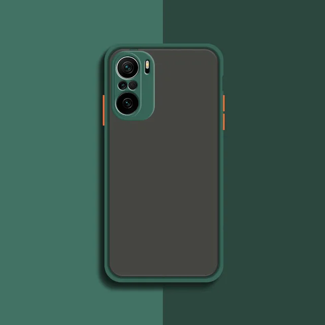 Phone Case for Xiaomi Redmi Note10 Note 10 S Pro Max 10S 10Pro 10ProMax 4G Translucent Shockproof  Matte Camera Protection Cover Dark Green