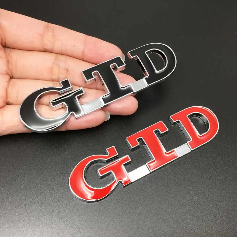Car Styling GTD Badge Emblem Decal Stickers Logo for Volkswagen GOLF MK7 MK4 MK5 MK6 Label car accessories | Автомобили и