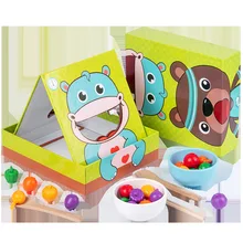 Jouets éducatifs interactifs en bois Montessori pour enfants, entraînement pratique de la vie préscolaire