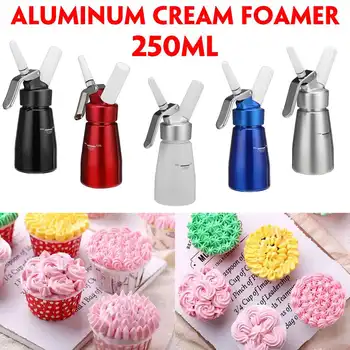 

250ml Aluminum Cream Dispenser Whipper Whipped Cream Gun Whipped Coffee Dessert Cream Foam Butter Dispenser Whipper