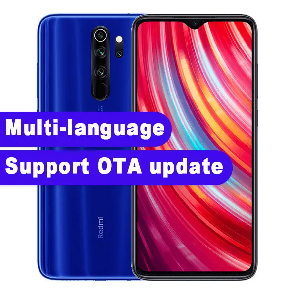 Смартфон Xiaomi Redmi Note 8 pro с глобальной прошивкой, 6 ГБ, 64 ГБ, MTK Helio G90T, 6,53 дюйма, 64 мп, четыре камеры заднего вида, аккумулятор 4500 мАч - Цвет: Blue  Global  ROM