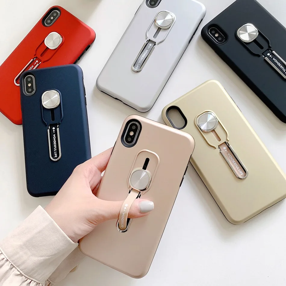 Чехол для Honor 8x Huawei Mate 20 Lite P30 Pro Y7 Prime Y9 P Smart 2019 Nova 5 чехол с петлей пальцев защиты от
