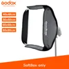 Godox 40x40 см 50x50 см 60x60 см 80x80 см складной софтбокс для вспышки Speedlite софтбокс для S-типа Кронштейн подходит для крепления Bowens Elinchrom ► Фото 1/6