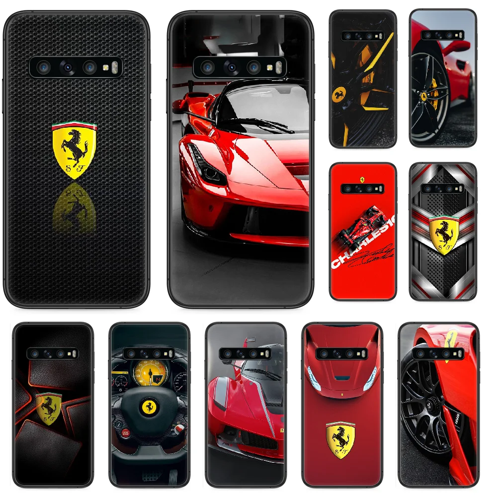 Крутой спортивный автомобильный чехол ferrari для телефона Samsung Galaxy S 10 20 3 4 5 6 7 8 9 Plus E