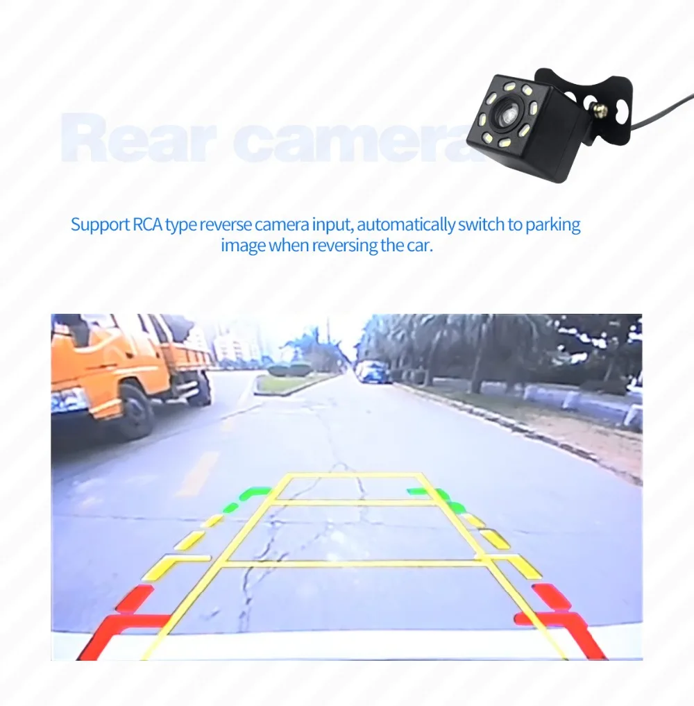 Perfect Android 8.1 4GB+64GB Octa Core Universal 6.2" Audio Stereo Support 4G network WIFI GPS 1Din Car Radiowith free Rear view camera 22