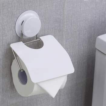 

Bathroom Rack Toilet Paper Towel Holder Stainless Steel Bath Accessories Wc Paper Holder Suction Cup Rack