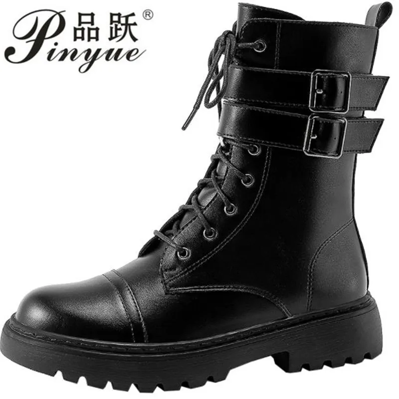 

2019 New Spring Summer Pu Leather Round Toe Lece-up Wedges Casual Single Shoes High Heels Shoes Women Fashion Tide