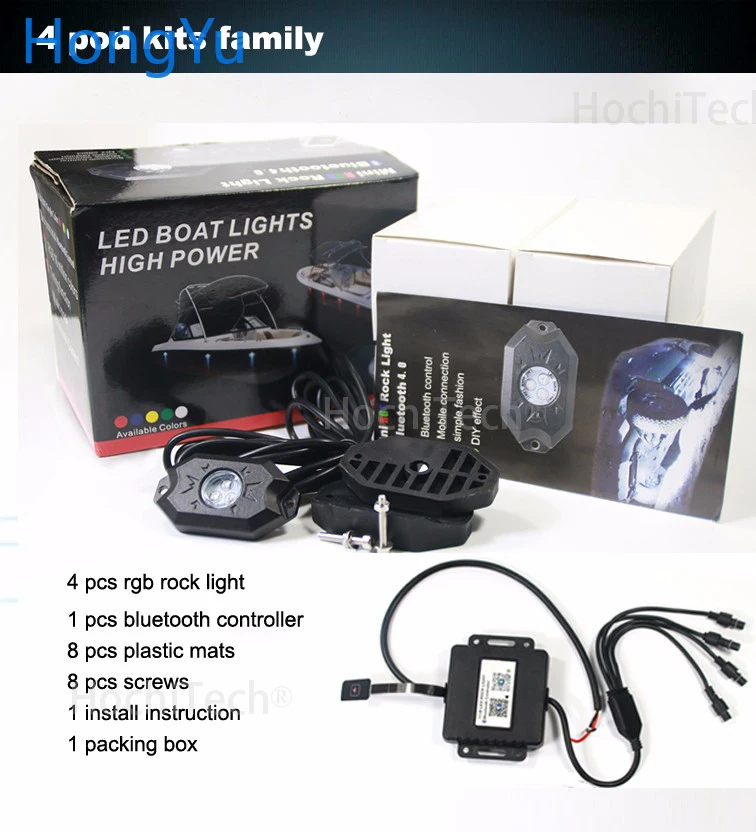 RGB светодиодные горные фонари Bluetooth управление многоцветный неоновый светодиодный фонарь комплект для Toyota LAND CRUISER автомобильный свет