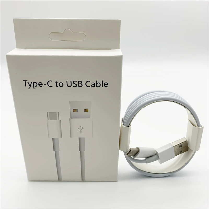 10 шт./лот, высокое качество, 1 м, 3 фута, USB 3,1 type C, USB 2,0, кабель для передачи данных, шнур для зарядки в розничной упаковке