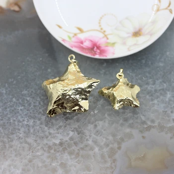 

5pcs/lot,Gold Star Pendants Jewelry Making, crystal pendant Beading Necklace Earrings Stones Stars Charms Handmade
