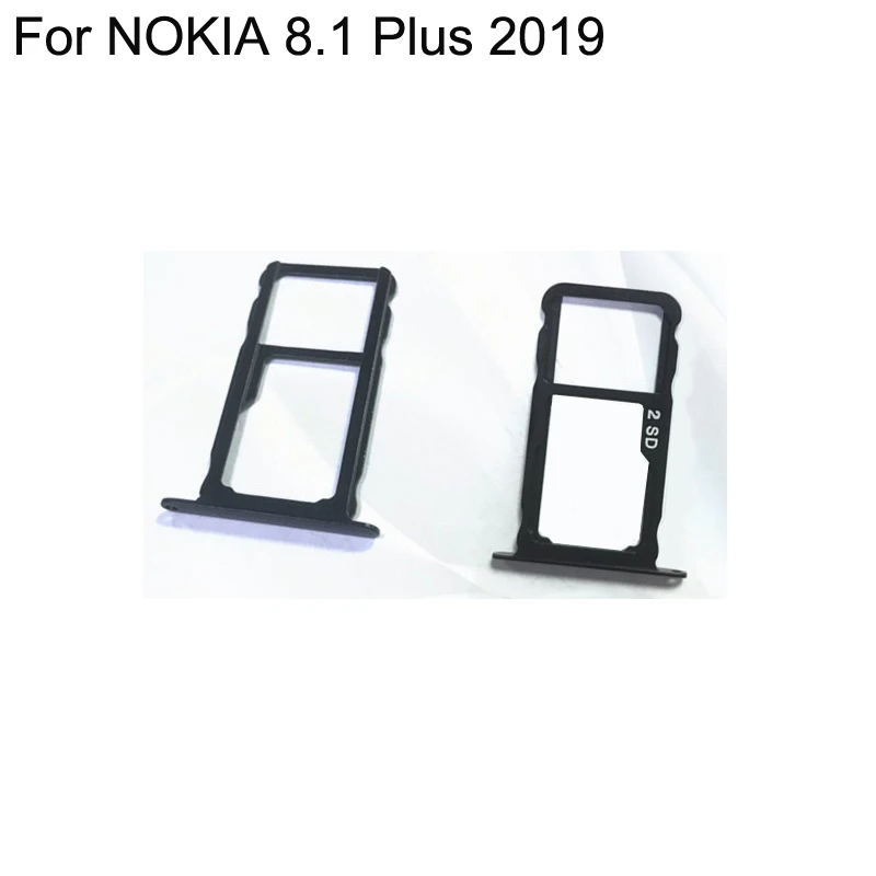 Для Nokia 8,1 Plus NOKIA8.1 plus Nano Sim карта+ лоток для карт памяти Micro SD Держатель Слот гнездо запасные части для Nokia 8,1 plus sim