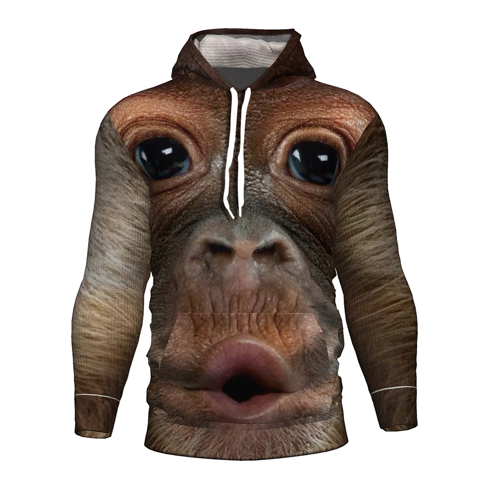 

3d Printed Orangutan Hoodie Men/women/kids Animal Monkey Hoodie Sweatshirt Funny Design Casual Streetwear Halloween Male Hoodies
