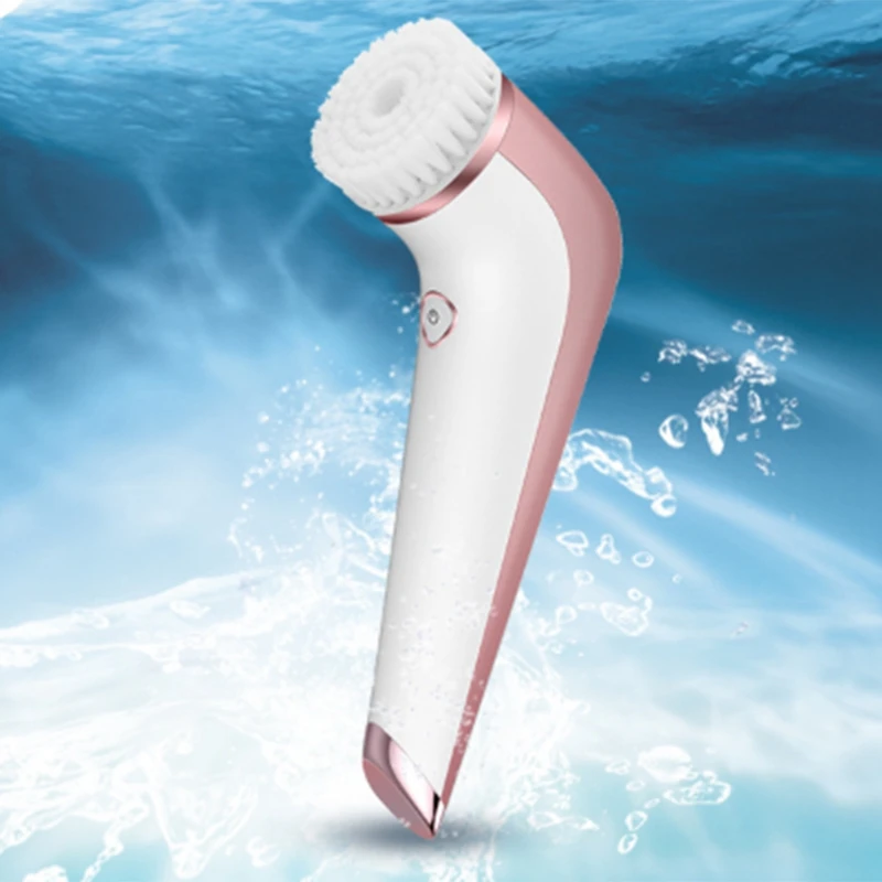 Face Cleansing Brush Electric Facial Brush Makeup Blackheads Removal& Exfoliation Induction Drying System Waterproof