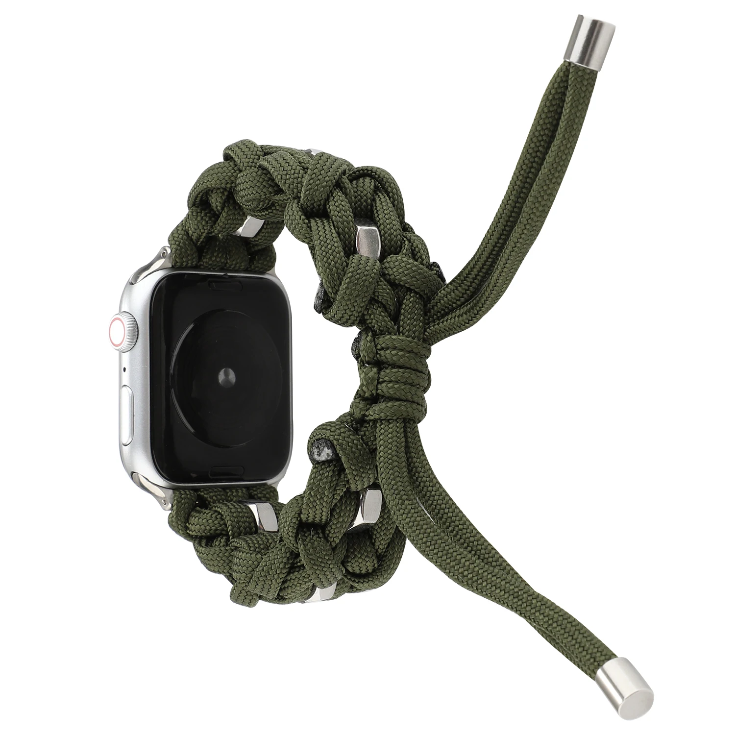 Спортивный тканый браслет из нейлоновой веревки для Apple Watch 38 мм 42 мм 40 мм 44 мм для iWatch 5 4 3 2 1