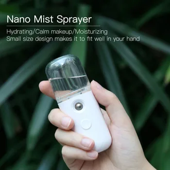 

New Nano Face Sprayer Humidifier Mist Atomization Moisturizing Sprayer USB Charging Portable
