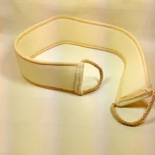 Лен хлопок мягкий отшелушивающий ремешок для Ванной Щетка для душа Массаж Спа скруббер губка для здоровья кожи тела чистка SCI88