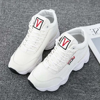 

2020 HILYAA New Spring Sneakers Woman Ankle Vulcanized shoes Suede Female PU Leather Outdoor Sneakers Women tênis feminino