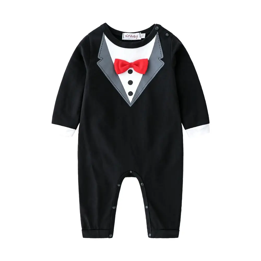 hy156 Black Одежда для новорожденных; детский хлопковый комбинезон для маленьких мальчиков и девочек; детские комбинезоны с длинными рукавами; одежда для малышей с круглым вырезом - Цвет: hy156 Black