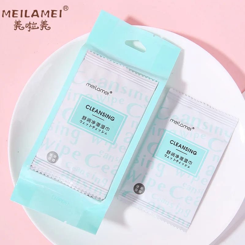 Одноразовые пустышки Neutrogena для очищения лица 10 шт./кор. Освежающая деталь xie zhuang jin