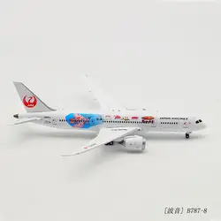 1:400 масштаб моделирование B787 модель JAL самолет Япония авиалиний сплав самолет W база колеса литья под давлением пластиковый самолет игрушка