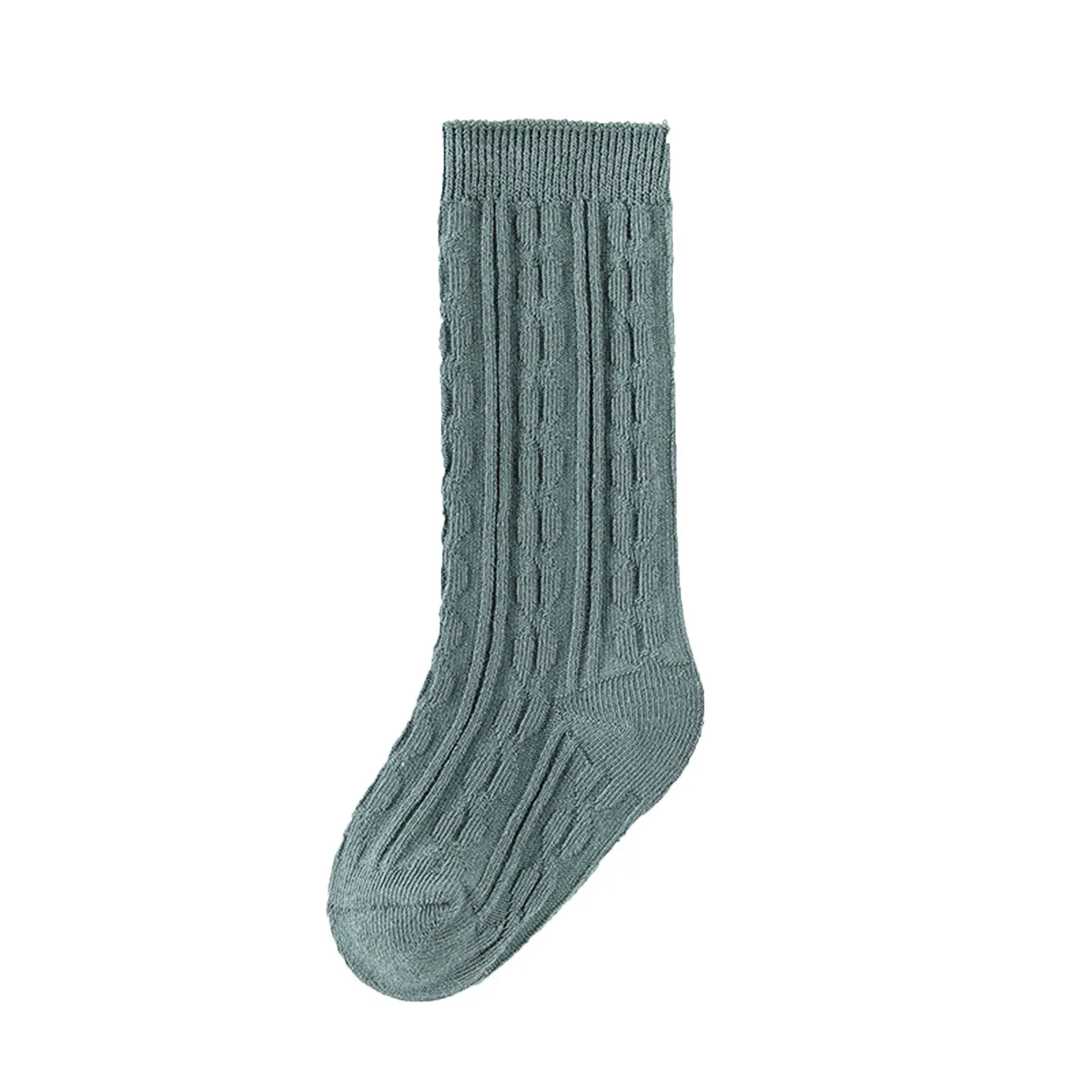 1-5Years Kids Knitting Socks Spring Summer Sock Unisex Sports Sleep Home Over-Knee Solid Color