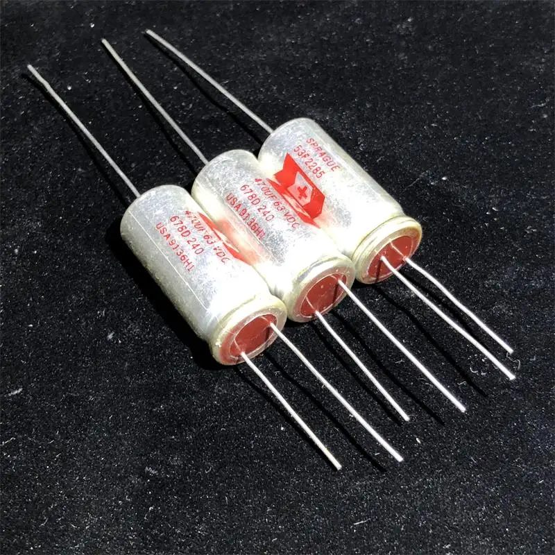 

2pcs The new American red Sibi SPRAGUE 678D series 470UF 63V electrolytic capacitor cathode free shipping