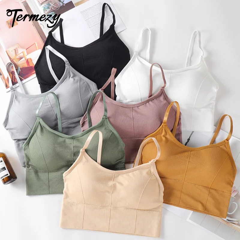 

TERMEZY Lady Sexy Cotton Bra Ultra-thin Padded Comfortable Lingerie Wireless Fashion Brassiere Push Up Breathable Underwear