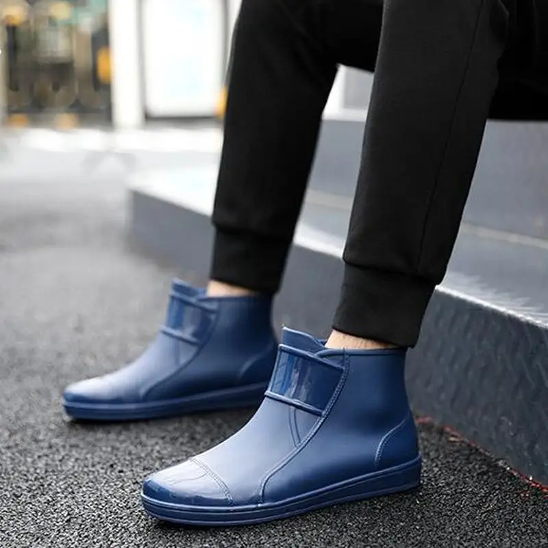Short Tube Couples Rainboots Non slip Wear resistant Car Wash Shoes