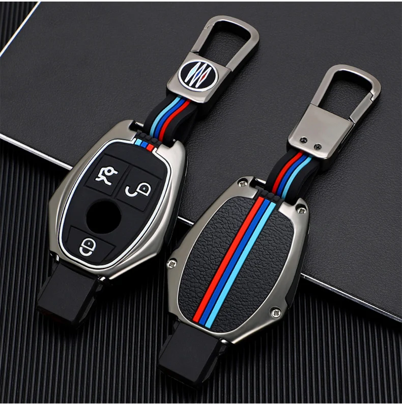 Custodia per chiave A distanza per auto in lega di zinco Shell Fob per Mercedes Benz A B C R classe G GLK GLA CLA W204 W251 W463 W176 accessori - H91d4c5e3427c4b388c3b3ffc93befcb0X
