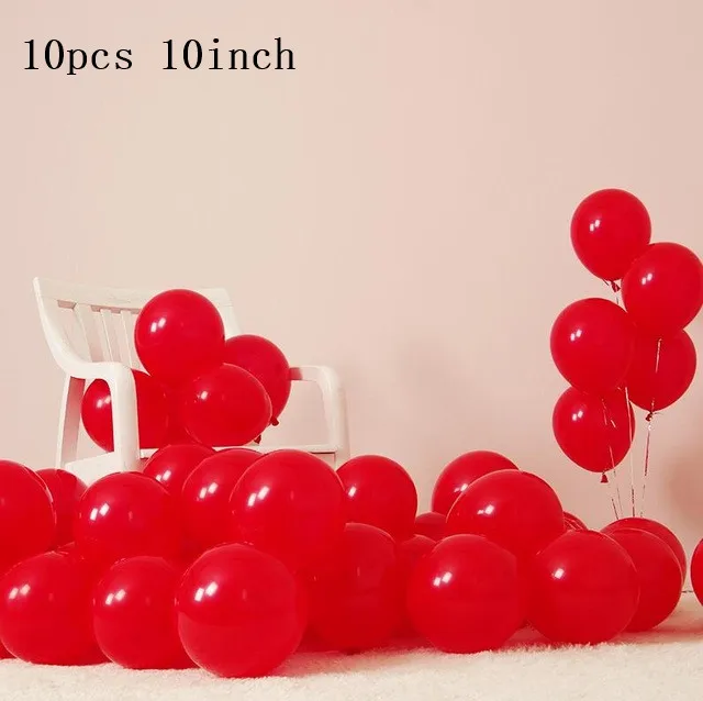 Черные красные воздушные шары свечи в форме букв баннер для мальчиков и девочек дети мультфильм Микки Минни украшения на день рождения гелиевые шары - Цвет: 10pcs 10inch red