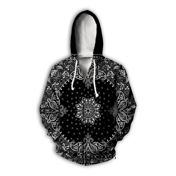 

Бандана с 3D рисунком, повседневная одежда, новая модная Мужская/Женская толстовка на молнии, мужские толстовки в стиле Харадзюку