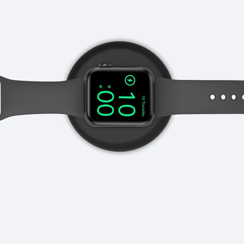 Беспроводное зарядное устройство силиконовый чехол для Apple Watch Магнитный зарядный кабель iWatch OS6 Series 1 2 3 4 5 Быстрая зарядная док-станция