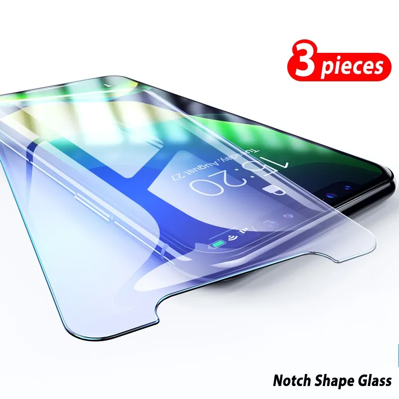 Закаленное стекло для iPhone 11 Pro XR X XS MAX 12 Mini 7 6 6s 8 Plus 5 5s SE 3 шт. жесткая