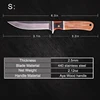 Outdoor Camping Hunting Knife Stainless Steel Protable Pocket Knife with Cover Utility Knife Meat Boning Fruit Chef Knife ► Photo 2/6