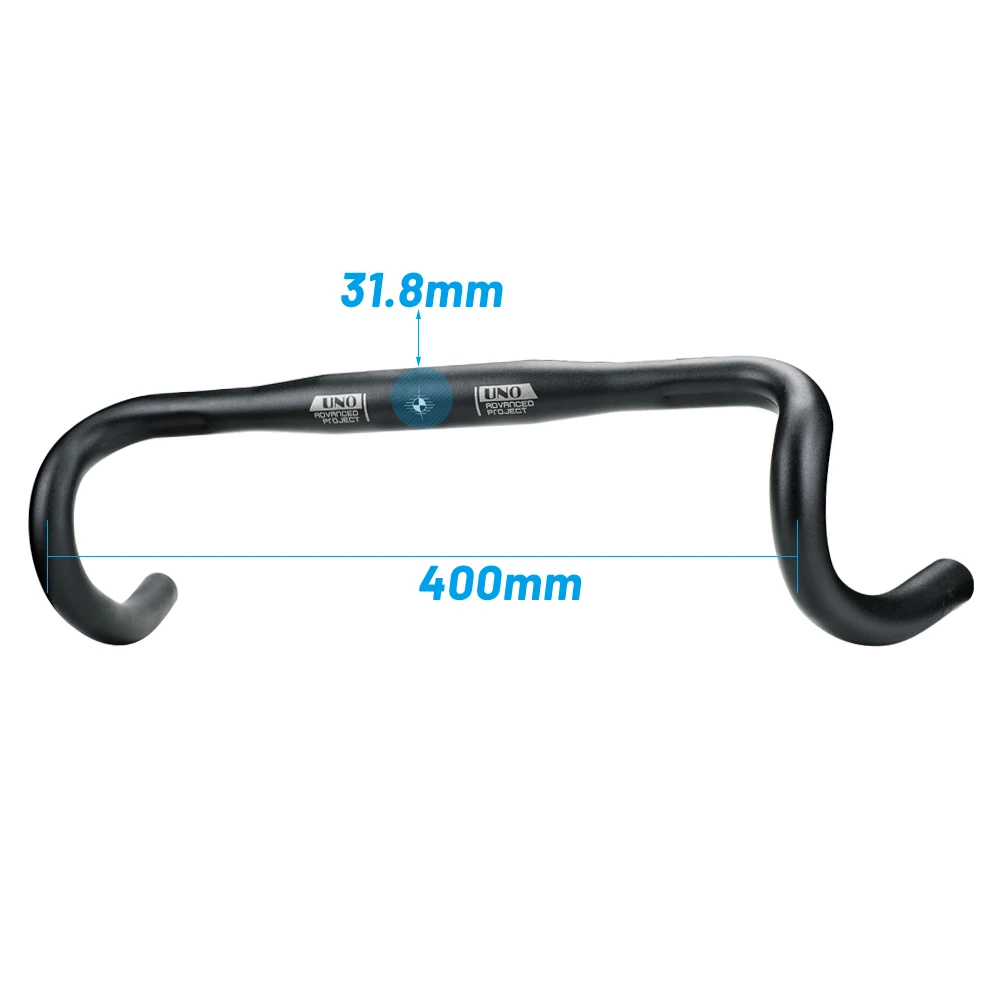 Manillar de bicicleta de carretera 25,4/31,8mm * 380-420 manillar de