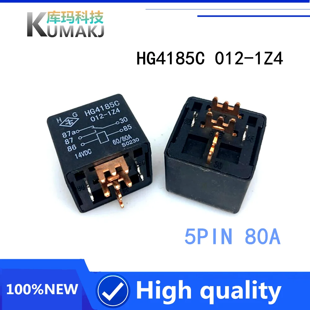 1pcs 100%Original New Relay HG4185C 012-1Z4 HG4185C-012-1Z4 012 1Z4 5PIN 12VDC 60A/80A8 | Электронные компоненты и